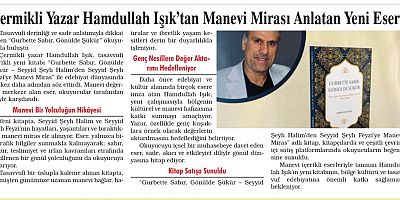 ÇERMIKLİ YAZAR HAMDULLAH IŞIK’TAN MANEVİ MİRASA IŞIK TUTAN YENİ ESER
